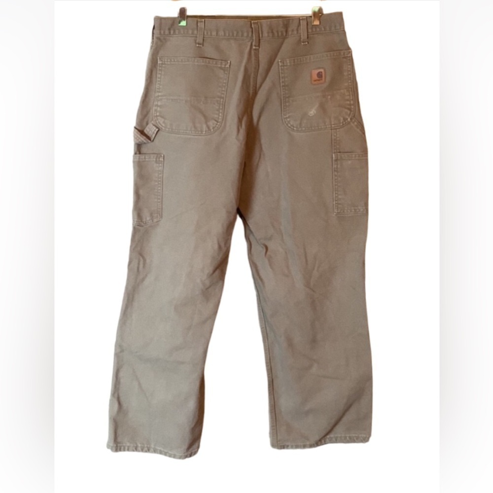 Carhartt washed duck loose / original fit work pants / B11 Light brown 36 x 30